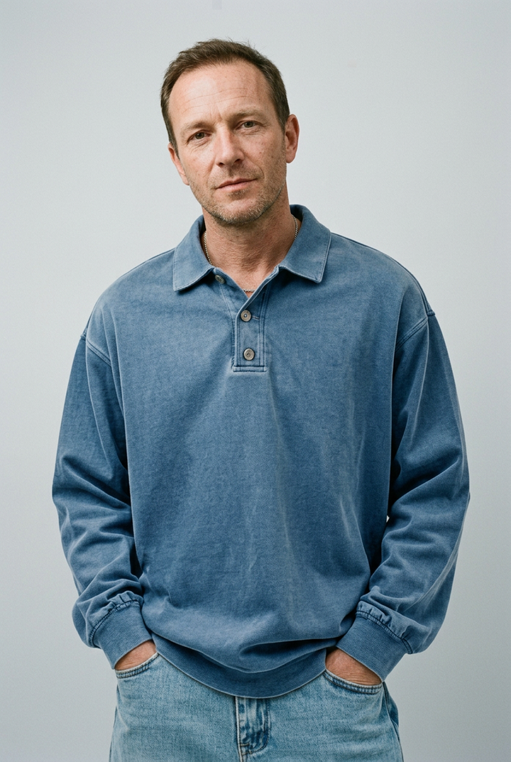 Gerald - Washed Collar Polo Shirt