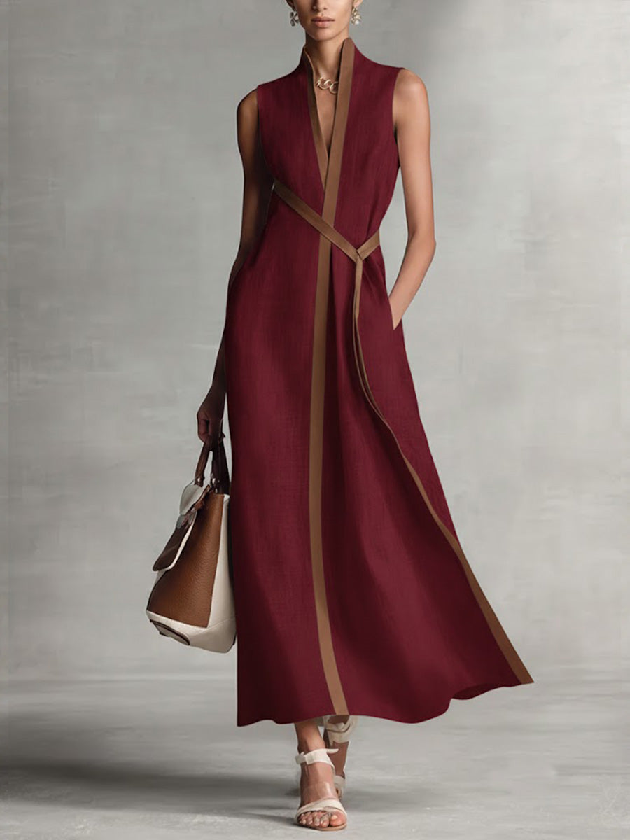 Harper | Sleeveless Wrap Maxi Dress