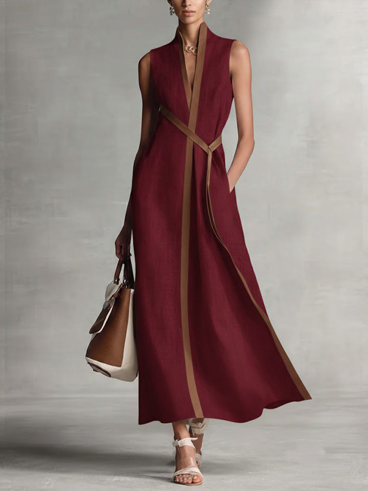 Harper | Sleeveless Wrap Maxi Dress