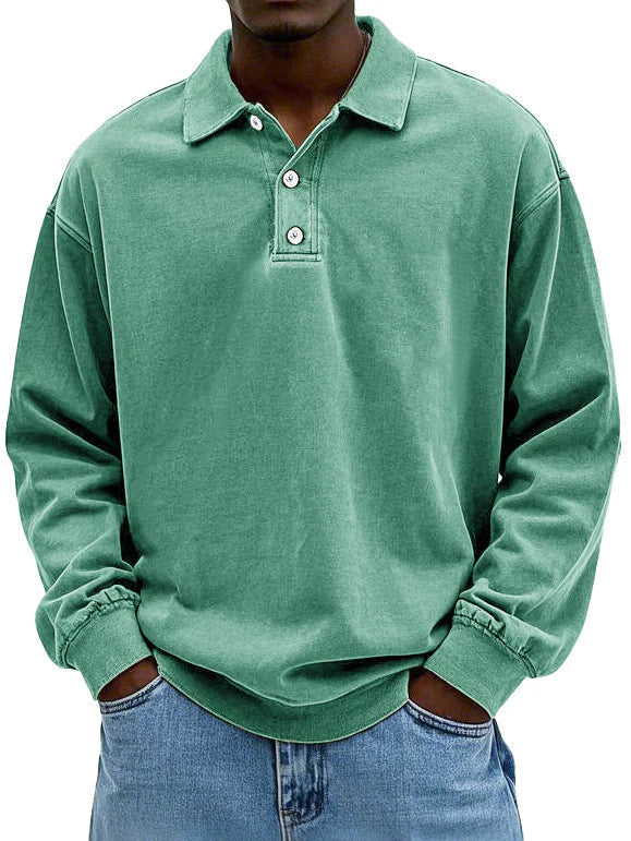 Gerald - Washed Collar Polo Shirt