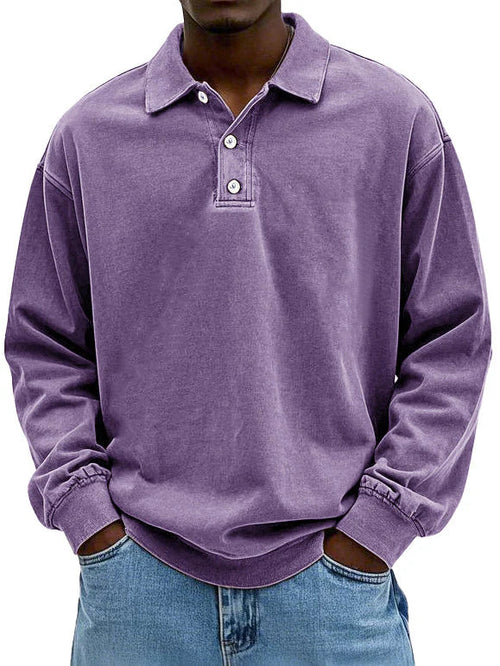 Gerald - Washed Collar Polo Shirt