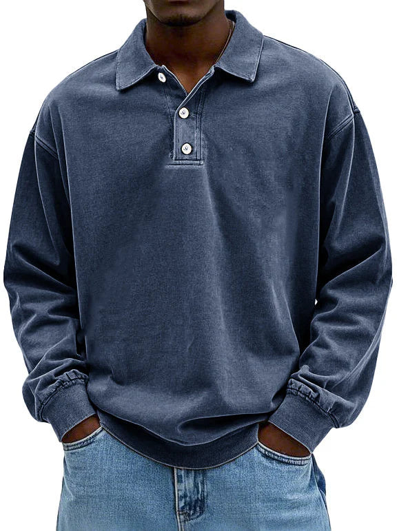 Gerald - Washed Collar Polo Shirt