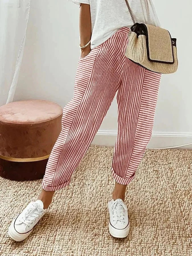 Lily | Striped Lily Trousers