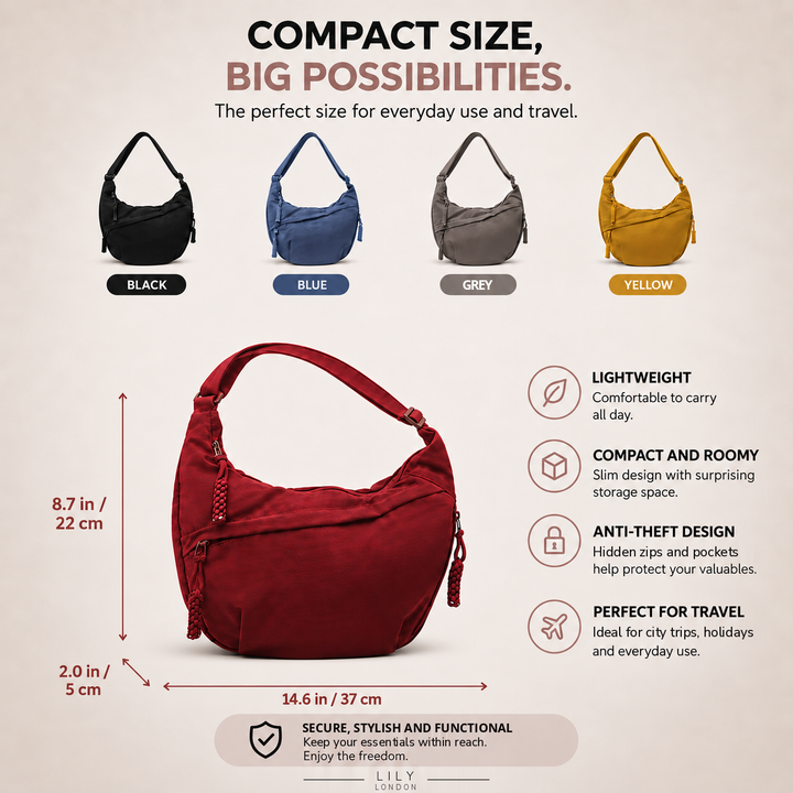 Claire | Grey Shoulder Bag