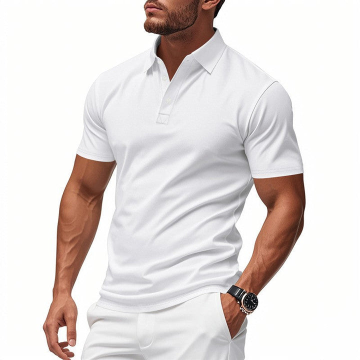 Hetty London Slim Fit Short Sleeve Polo Shirt for Men