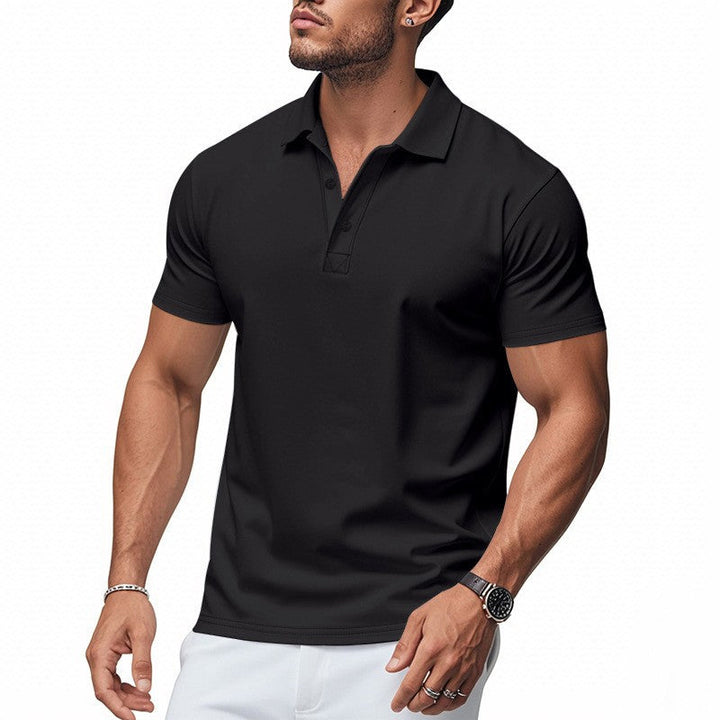 Hetty London Slim Fit Short Sleeve Polo Shirt for Men