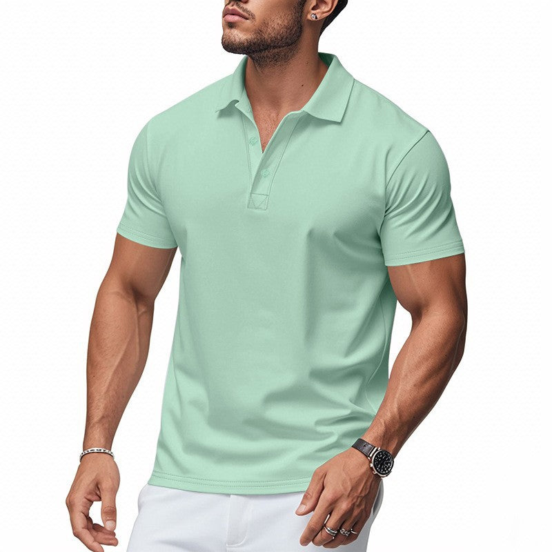 Hetty London Slim Fit Short Sleeve Polo Shirt for Men
