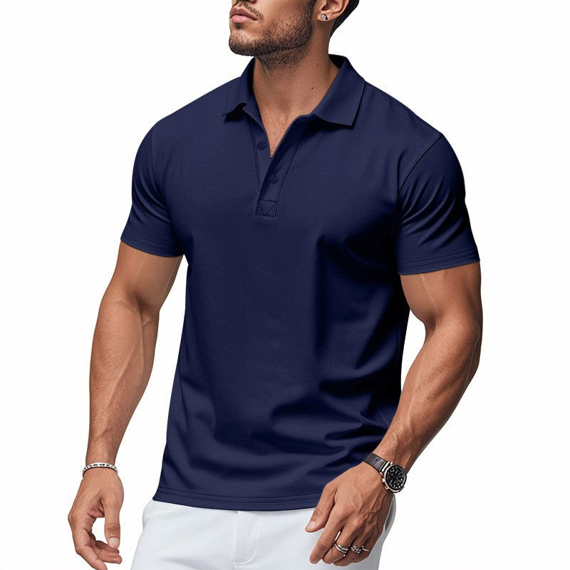 Hetty London Slim Fit Short Sleeve Polo Shirt for Men