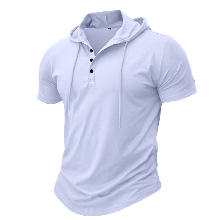 Hetty London Short Sleeve Hooded Shirt for Men