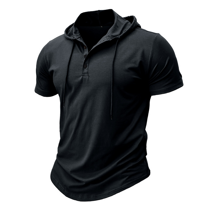 Hetty London Short Sleeve Hooded Shirt for Men