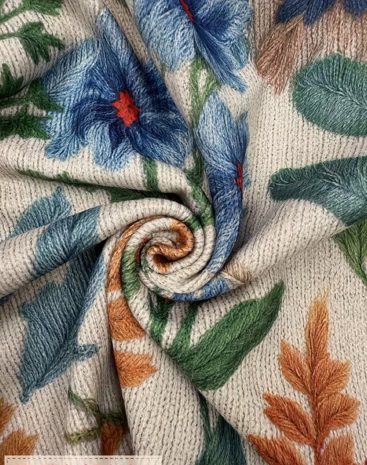 Elise | Botanical Garden Floral Zip Cardigan