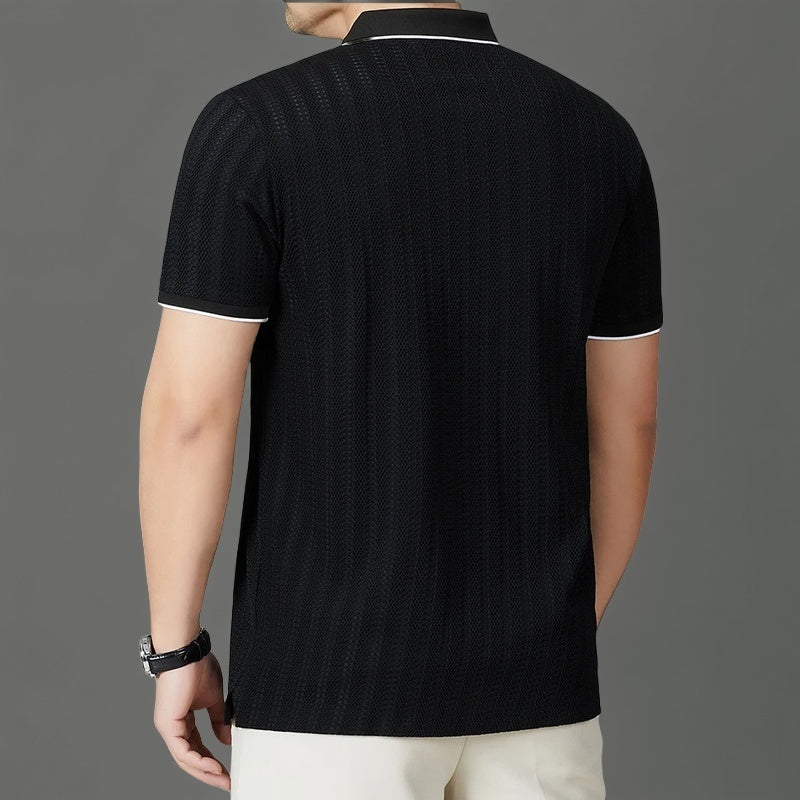 Julian Woven Collar Polo