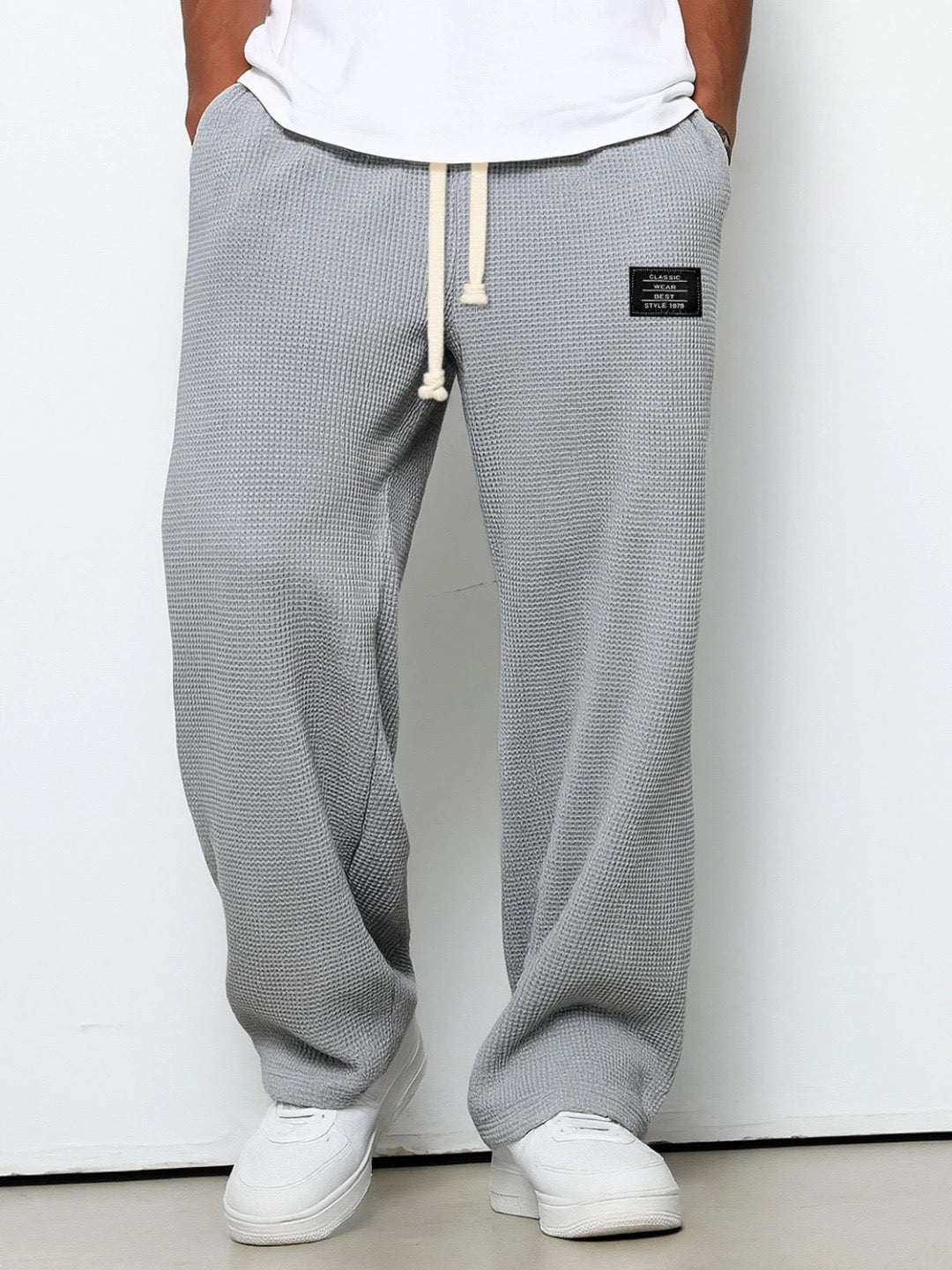 Benedict - Waffle Texture Drawstring Trousers