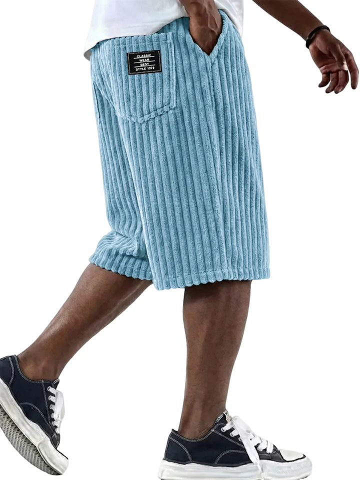 Hetty London | Corduroy Shorts with Embroidery Detail
