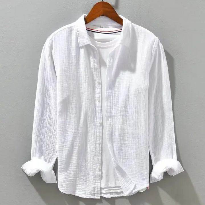 Hetty London Elegant Soft Silk-Like Cotton Shirt