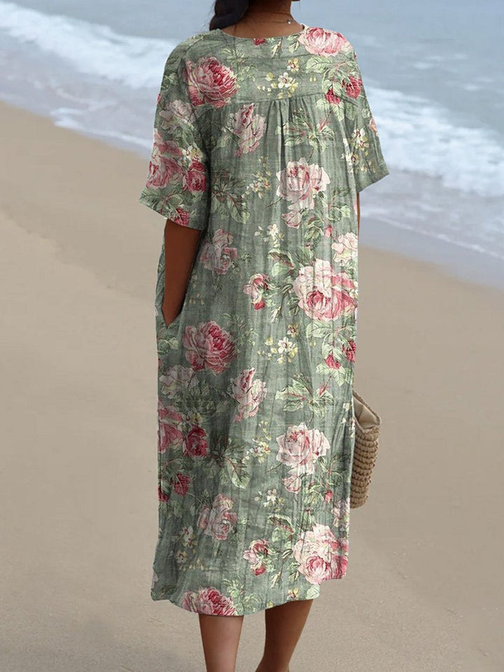 Lina | Vintage Floral Dress