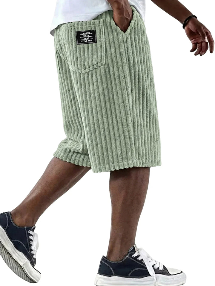 Hetty London | Corduroy Shorts with Embroidery Detail